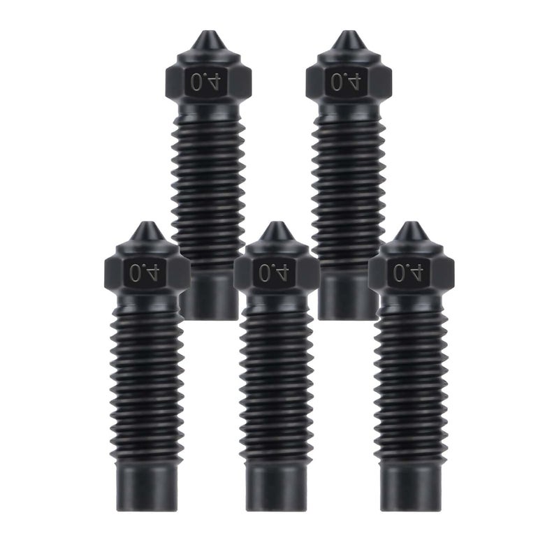 IdeaFormer-3D 5Pcs 0.4mm Hardened Steel Nozzle for Elegoo Neptune 4 Plus/Neptune 4 Max, Hardened Steel Extruder Hotend Nozzles for Neptune 4 Plus/Neptune 4 Max 3D Printers - Image 1
